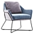 Beth Accent Armchair: Elegant and Comfortable 3D model small image 1