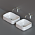 Sophisticated Ceramica Flaminia FLAG: Basin & Mixer 3D model small image 1