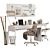 Stylish and Functional Ikea Micke/Alefjall Workplace 3D model small image 1