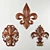 Elegant Fleur-de-Lis Sculpture 3D model small image 5