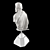 Elegant Roman Sculpture with Modern Base 3D model small image 3