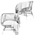 Stylish Rattan Armchair: Ikea Buskbo 3D model small image 3