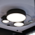 Sleek Circle Ceiling Light 3D model small image 1