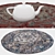 Versatile Round Carpets Set 3D model small image 3