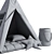 Kids Playhouse Wigwam: Interactive Indoor Teepee 3D model small image 5