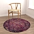Round Carpets Set 76: Versatile 6-Piece Collection 3D model small image 4
