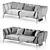 Iseo Cantori: Stylish and Spacious Sofa 3D model small image 3