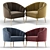 Elegant Maya Armchair 3D model small image 2