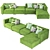 Modern BoConcept Carmo Sectional 3D model small image 2
