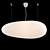 Sleek Avion Pendant Light 3D model small image 1