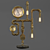 Vintage Industrial Pipe Table Lamp 3D model small image 6