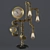 Vintage Industrial Pipe Table Lamp 3D model small image 8