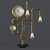 Vintage Industrial Pipe Table Lamp 3D model small image 9