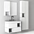 Sanflor Dallas Bathroom Furniture 3D model small image 3