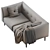 BLAZE Modern 3 Seater Sofa 3D model small image 5