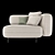 Modular DP1 Section - Stylish & Versatile Sofa 3D model small image 2