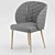 Elegant Upholstered Chair 3D model small image 1