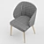 Elegant Upholstered Chair 3D model small image 2