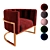 Corduroy Armchair: Five Color Options 3D model small image 1