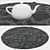 Round Carpets Set 77 - Versatile 6-Piece Collection 3D model small image 3