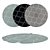 Versatile Round Carpet Set 3D model small image 1