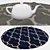 Round Carpets Set 80: Variety of Styles for Perfect Renders 3D model small image 3