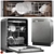 Hybrid Front Control Dishwasher 3D model small image 1