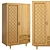 Vintage Croisille Wardrobe 3D model small image 1