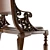 Royal Danish Mahogany Armchair 3D model small image 3