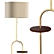 Gustav Floor Lamp: Modern Elegance in Brass & Walnut 3D model small image 4