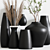 Modern Black Vases: Elegant Home Decor 3D model small image 3