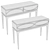 Majorelle Console - Elegant and Versatile Furniture 3D model small image 4