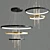 Elegant Metal and Glass Bonnet Pendant Light 3D model small image 1