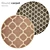 Round Carpets: Perfect Interior Addition 3D model small image 1