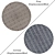 Versatile Round Carpets Set 3D model small image 2