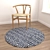 Versatile Round Carpets Set 3D model small image 4