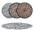 Round Carpets Set: Versatile and High-Quality 3D model small image 1