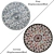 Round Carpets Set: Versatile and High-Quality 3D model small image 2