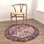 Versatile Round Carpets Set 3D model small image 4