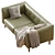 Blaze 3-Seater Sofa: Modern Elegance in Your Living Room 3D model small image 2