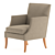 Sleek Modern Armchair: Perfect for Any Occasion 3D model small image 4