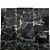 Elegant Black Marble Slabs: 8 Textures with High Gloss 3D model small image 1