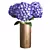 Elegant Hydrangea Branches Vase 3D model small image 2