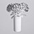 Elegant Hydrangea Branches Vase 3D model small image 7