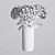 Elegant Hydrangea Branches Vase 3D model small image 11