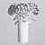 Elegant Hydrangea Branches Vase 3D model small image 17