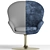 Natuzzi Adore Armchair: Luxurious Comfort in Compact Design 3D model small image 4