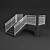 Sleek Metal Railings  3D model small image 2