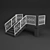 Sleek Metal Railings  3D model small image 3