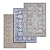 Versatile High-Quality Carpets Set 3D model small image 1